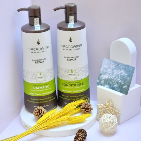 Dầu gội xả tạo phồng Macadamia Weightless Repair